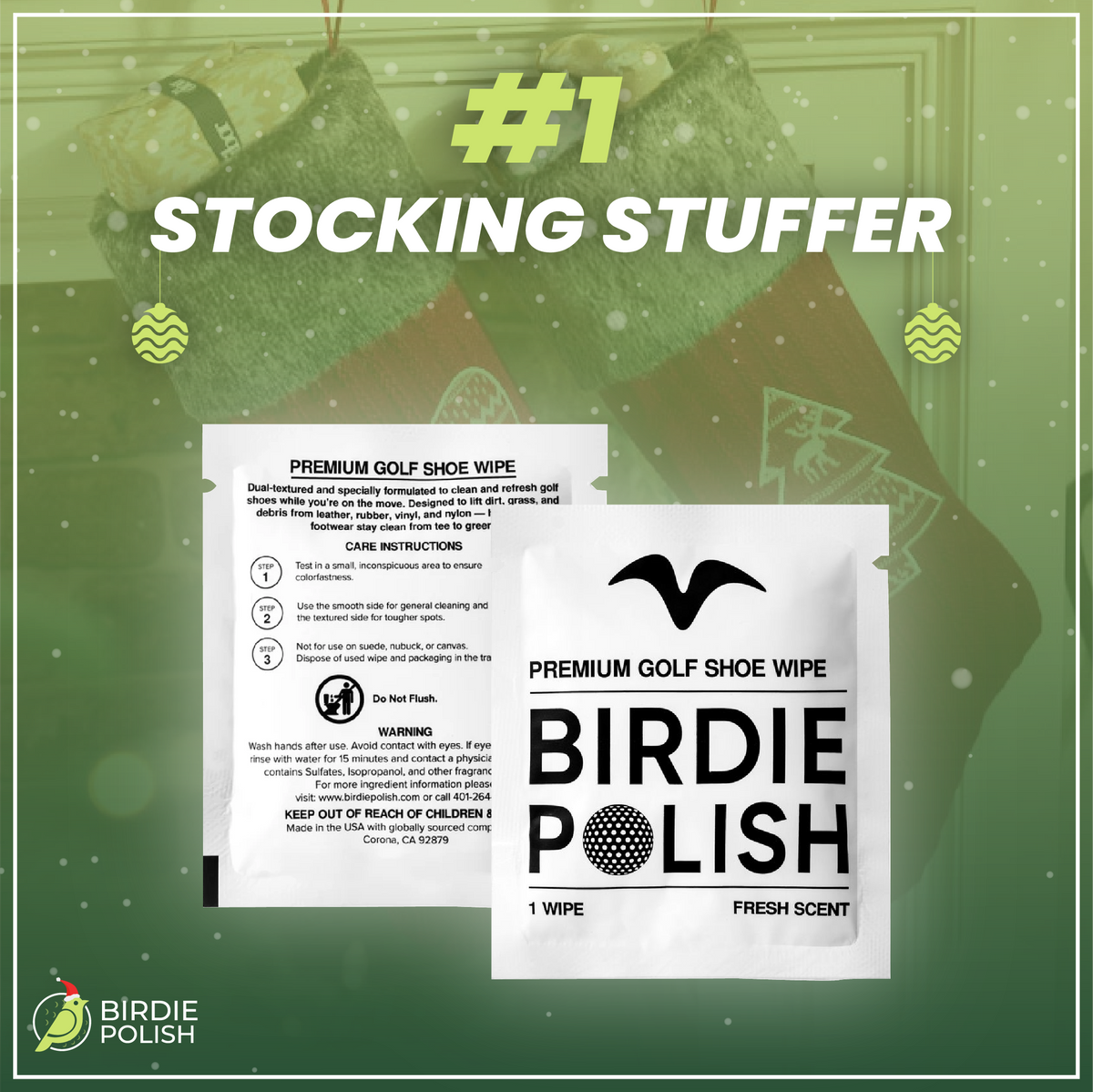 Birdie Polish Premium Golf Shoe Cleaning Wipes (10-Pack) image 12