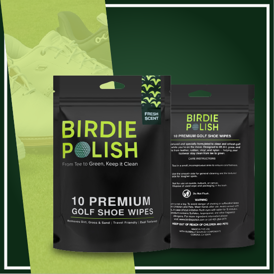 Birdie Polish Premium Golf Shoe Cleaning Wipes